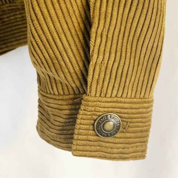 Zac & Rachel Brown Corduroy Trucker Jacket Women's Plus Size M Button Up - Picture 5 of 8